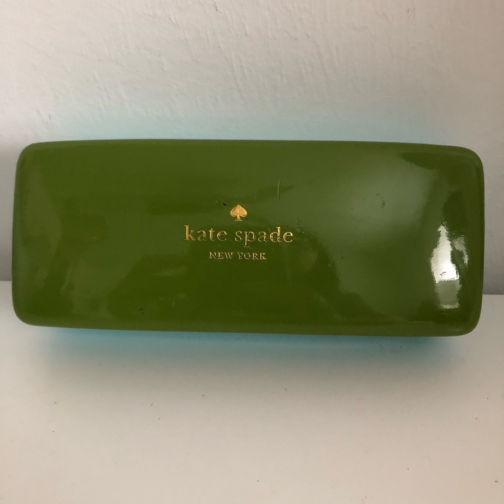Kate Spade Green and Turquoise Eyeglass Case